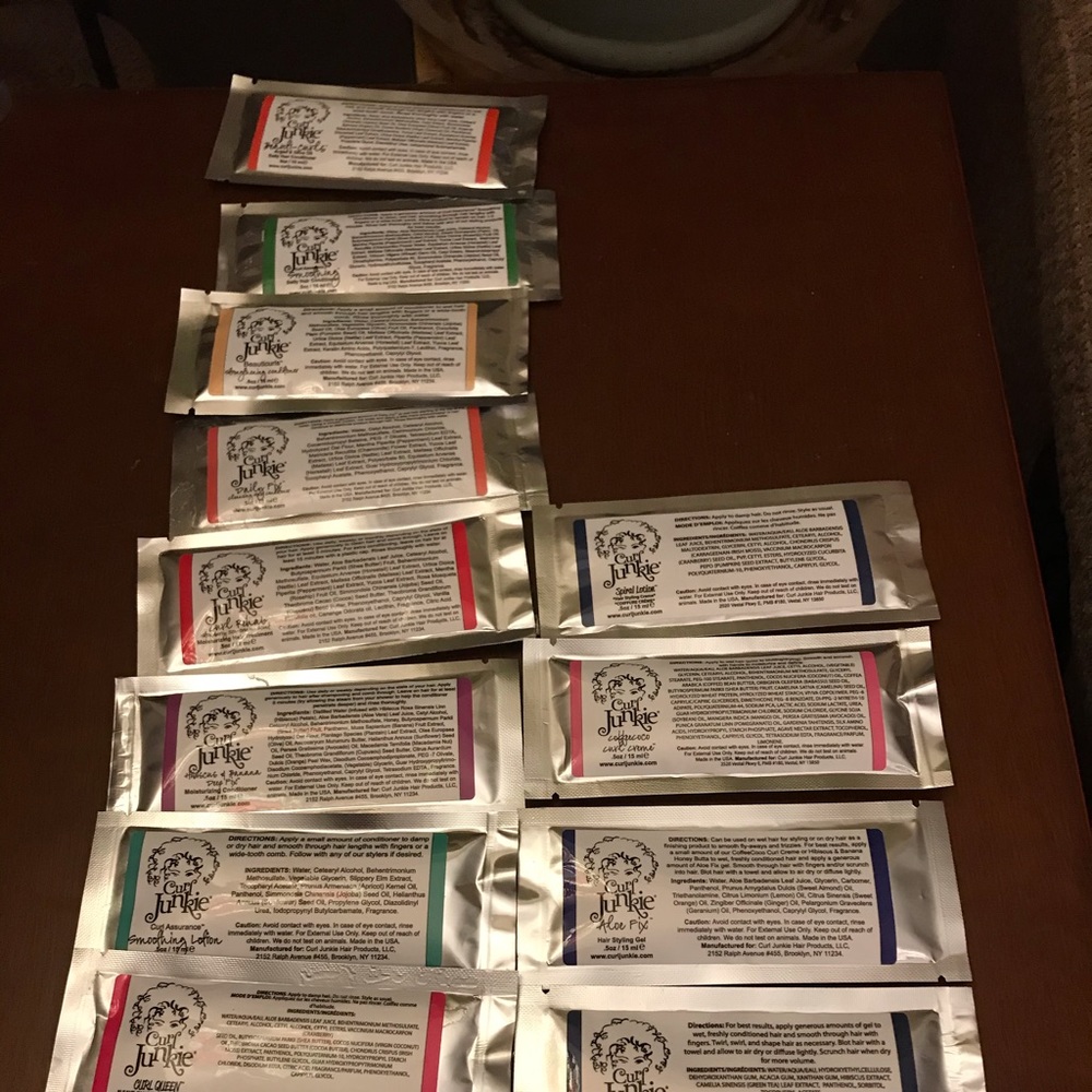 Curl Junkie Sample products